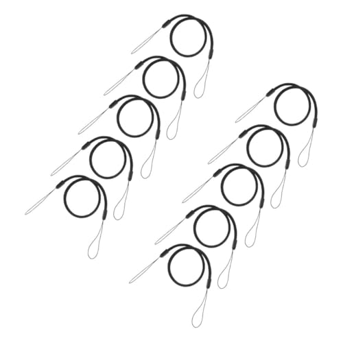 Homoyoyo 10pcs Elastischer Stiftstift Stift Lanyard Retractable Tether Anti Loss Seil Für Stylus- Und Berührungsstifte Zum Zeichnen Von Tabletten Und Notizbüchern Schwarz von Homoyoyo