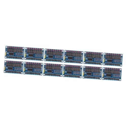 Homoyoyo 12 STK 8-Bit-LED-Digitalröhre Mikrocontroller-LED-Anzeigemodul Anzeigemodul für Mikrocontroller bläulich blueriiot Mikrocontroller-Anzeigemodul Anzeigemodul mit Tasten Anzahl Knopf von Homoyoyo