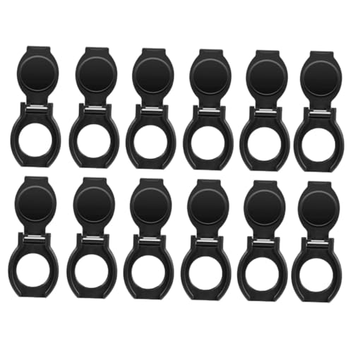 Homoyoyo 12 Stück Objektivdeckel abdecken Security zubehör zubehã¶r fã¼r kameras schutzplane Laptop-Kamera Nockenabdeckung Aufkleber Webcam-Objektivdeckel Kamera-Objektivschutz Abs Black von Homoyoyo