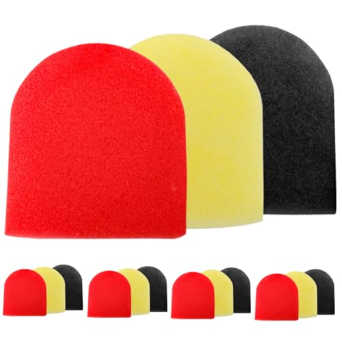 Homoyoyo 15 Stück Schwämme Mikrofonabdeckungen Mikrofonschaum Fell Wind Popfilter Für Mikrofon Mikrofon-schaumstoffabdeckungen Clip -mikrofon Bunt Bildschirm Mikrofonschutz Schwamm von Homoyoyo