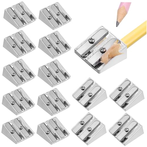 Homoyoyo 16 Stück Bleistiftspitzer aus Aluminiumlegierung Bleistiftspitzer-Klassenzimmer Anspitzer pencil sharpener bleistift spitzmaschine bleistifte Bleistift Handbleistiftspitzer von Homoyoyo