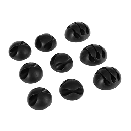 Homoyoyo Kabel-Clips Draht-Organizer Verstellbar Kabel-Clips Draht-Organizer für Das Home-Office Schwarz 1 Loch 2 Löcher 3 Löcher 18 Stück von Homoyoyo