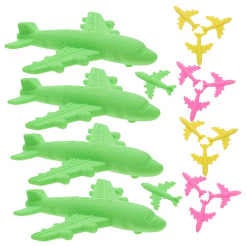 Homoyoyo 18 Stück Radiergummi Segelflugzeug Jungs Karikatur Flugzeugspielzeug Ebene erasers for schulzubehör schulsachen Partyartikel liefert Gummis in Flugzeugform Plastik von Homoyoyo