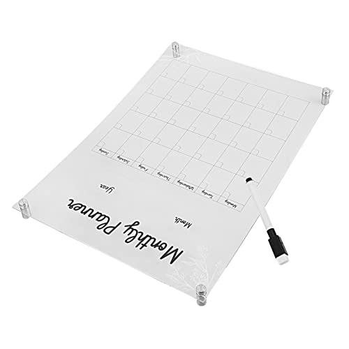 Homoyoyo 1Satz Acryl Wöchentlicher Planer Abwischbares Memo Board Werbenägel Whiteboard Stift Transparent Für Büro Studium Kinderzimmer von Homoyoyo