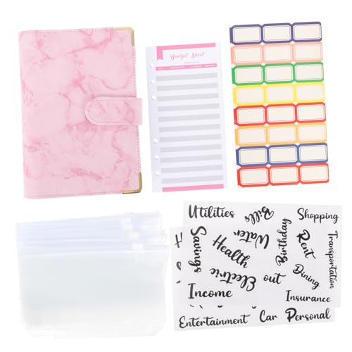 Homoyoyo 1Satz Budget Binder Mit Reißverschlussumschlägen Und Budgetblättern Geldmanagement Und Haushaltsplanung Bunten Budgetblättern von Homoyoyo