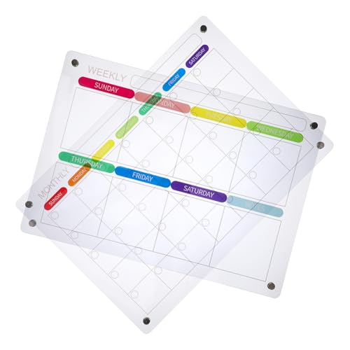 Homoyoyo 1Satz Magnetische Schreibtafel Abwischbar Dekorative Planungstafel Für Kühlschränke Und Wände Stift Silberne Magnetoberfläche von Homoyoyo