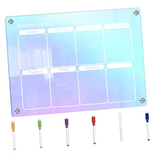 Homoyoyo 1Satz Magnetische Wochenplaner Für Kühlschrank Abwischbare Acryl To Do Liste Mit Stiften Memo Board Für Wand Und Organisation von Homoyoyo
