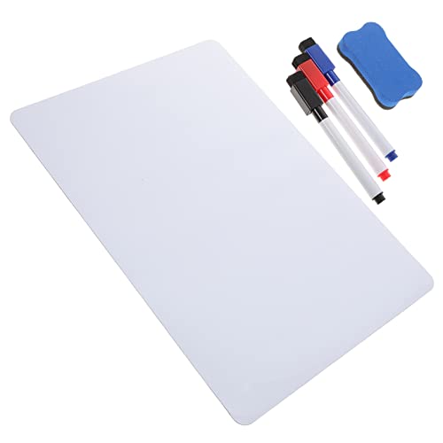 Homoyoyo 1Satz Magnetisches Whiteboard für Kühlschrank Selbstklebende Notizzettel Schreibtafel mit Marker und Radiergummi Wiederverwendbare Memotafel für Büro und Zuhause von Homoyoyo