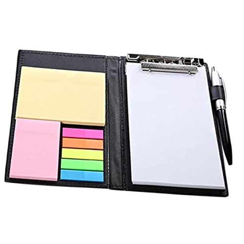 Homoyoyo 1Satz Selbstklebende Notizblöcke Mit PU Lederabdeckung Praktische Memo Pads Für Studenten Büroangestellte Mit Tragbaren Haftnotizen Einfach Zu Bedienen von Homoyoyo
