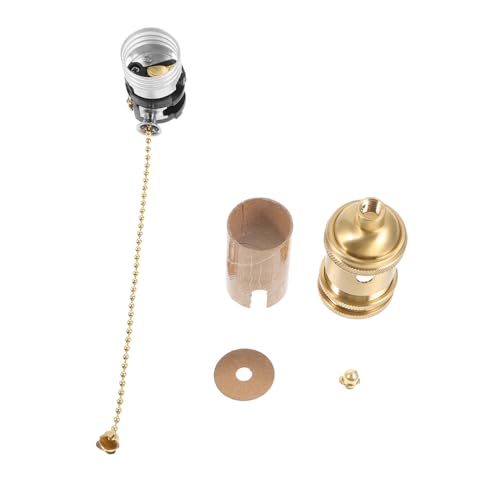 Homoyoyo 1Satz Zugketten Lampenfassung Reinem Retro Deckenleuchten Zubehör mit Einfache Installation Langlebig und Kompatibel mit Verschiedenen Glühbirnen Homoyoyo 1Satz Zugketten Lampenfassung Reinem Retro Deckenleuchten Zubehör mit Einfache Installation Langlebig und Kompatibel mit Verschiedenen Glühbirnen von Homoyoyo