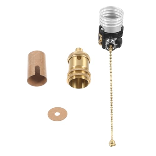 Homoyoyo 1Satz Zugkettenleuchte Reinem mit Lampenfassung für Deckenleuchten Einfach zu Installieren und Kompatibel mit Verschiedenen Glühbirnen Vintage Design Homoyoyo 1Satz Zugkettenleuchte Reinem mit Lampenfassung für Deckenleuchten Einfach zu Installieren und Kompatibel mit Verschiedenen Glühbirnen Vintage Design von Homoyoyo