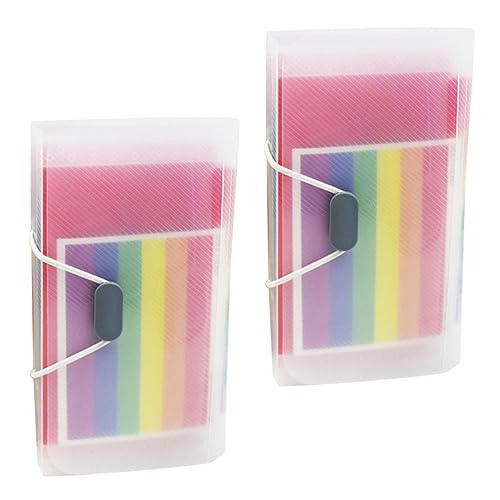 Homoyoyo 2 Stück Akkordeondateiordner Rechnung Ordner Aktenordner Aus Kunststoff Aktentasche Dateiorganisator Ordner Aus Papier Tragbare Akkordeonmappe Tragbare Dokumentenmappe Plastik von Homoyoyo