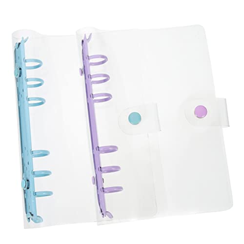 Homoyoyo 2 Stück Bindemittel-notizbuch Dickes Notizbuch Journal -notizbuch Bindemittel Die Notebook-ordner-abdeckung Ordnerschutz Für Lose Blätter Notizbuch Mit Ordner Notizblock Plastik von Homoyoyo
