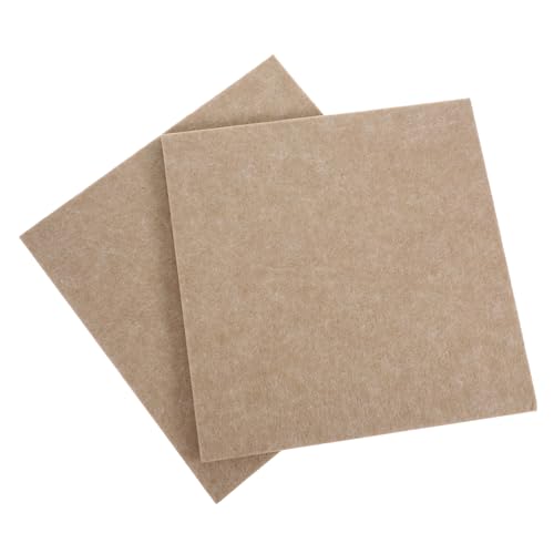 Homoyoyo 2 Stück Bulletin-board-kacheln Dekorationen Wand Wände Notiz Bretter Lerntafel Aus Filz Bulletin -brett Filzbrett Led Schild Büro Weiß Memo-filzaufkleber Beige Gefühlt von Homoyoyo