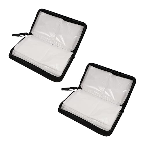 Homoyoyo 2 Stück Cd-Tasche DVD-Box Karten-Tragetasche Cd-Aufbewahrungsboxen Reisebrieftasche DVD-Cd-Geldbörse Tragbarer DVD-Organizer DVD-Schutz Aufbewahrungsboxen Modische von Homoyoyo