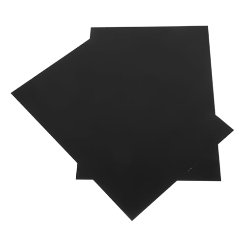 Homoyoyo 2 Stück Gravierte bedruckte Aluminiumplatte Wärmeübertragungs-Vinyl-Bündel metallischer Glitzerkarton Baupapier verschiedene Farben metallisches Folienpapier Cellophan Schwarz Homoyoyo 2 Stück Gravierte bedruckte Aluminiumplatte Wärmeübertragungs-Vinyl-Bündel metallischer Glitzerkarton Baupapier verschiedene Farben metallisches Folienpapier Cellophan Schwarz von Homoyoyo