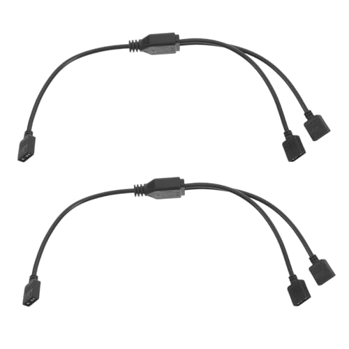 Homoyoyo 2 Stück Motherboard-synchron Isator Motherboard-stromverlängerungskabel RGB-lüfter-Splitter RGB Header Splitter Computerkomponentenverlängerungskabel Metall Black Homoyoyo 2 Stück Motherboard-synchron Isator Motherboard-stromverlängerungskabel RGB-lüfter-Splitter RGB Header Splitter Computerkomponentenverlängerungskabel Metall Black von Homoyoyo