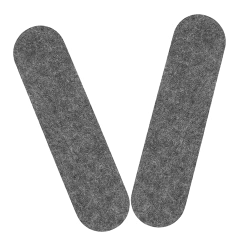Homoyoyo 2 Stück Selbstklebbares Filzbrett Memoboard für die Wand Zubehör-Organizer Pinnwandstreifen für die Wand Filzplattenfliesen für die Wand Anzeigetafel Schild gefühlt Dark Grey von Homoyoyo