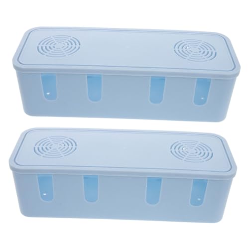 Homoyoyo 2 Teiliges Kabelmanagement Box Für Stromkabel Hohe Kapazität Kabelmanagement Organizer Für Den Schreibtisch Steckdosenbox Für Ladeadapter Kabel Organizer von Homoyoyo