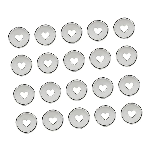 Homoyoyo 20 Stück Loseblatt-notizbuch Silberne Scheiben Expander Scheiben Binderinge Schreibwaren Kleine Buchringe Groß Kleiner Ordner Lose Binderinge Ringordner Für Lose Blätter Abs Silver von Homoyoyo