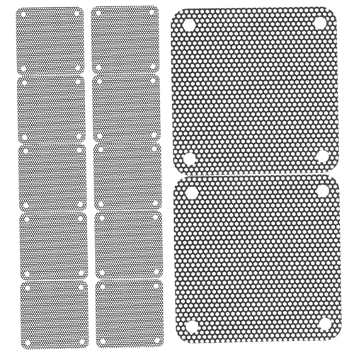 Homoyoyo 20 Stück Staubdichtes Mesh -Lüfterzubehör Lüfterfilter für Computerkühler USB Kühlung Staubfilter für elektronische Geräte Staubfilter für Computer Computer-Fan PVC-Lüfter Black von Homoyoyo