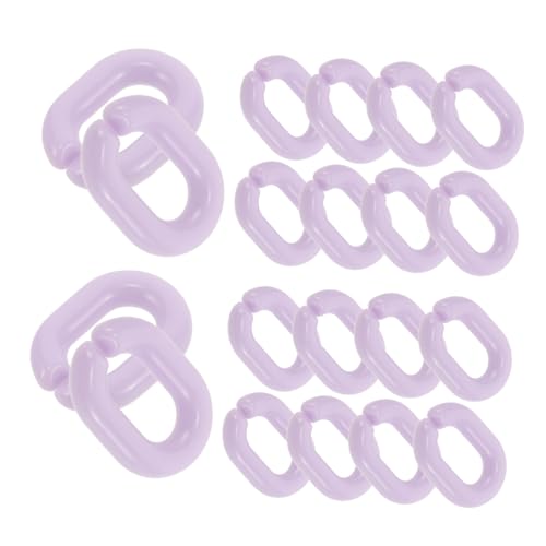 Homoyoyo 200 Stück Handy Zubehör Link Ketten Bulk Schlüsselanhänger Perlen Kit Acryl Linking Ringe Acryl von Homoyoyo