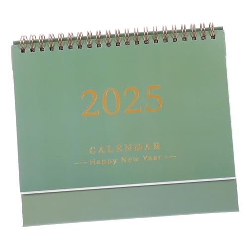 Homoyoyo 2025 Desktop-Kalender Schreibtischkalender Klassenzimmer Täglicher Planer mit Bürokalender akademisch Stehtischkalender Standkalender Tischkalender stehend Papier Dunkelgrün Homoyoyo 2025 Desktop-Kalender Schreibtischkalender Klassenzimmer Täglicher Planer mit Bürokalender akademisch Stehtischkalender Standkalender Tischkalender stehend Papier Dunkelgrün von Homoyoyo