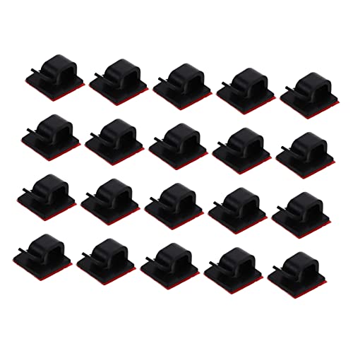 Homoyoyo 20Stücke Kabelorganisator Selbstklebende Drahthalter Für Effektives Kabelmanagement Transparentes Design Für USB Kabel Ladekabel Kopfhörer Mehr Im Büro Zuhause von Homoyoyo