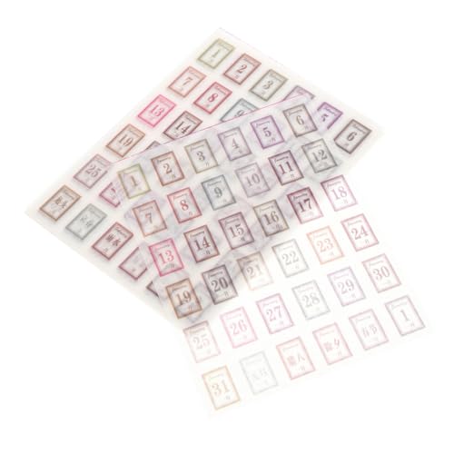 Homoyoyo 24 Pcs Daily Planer Aufkleber Monatlich Wöchentliche Kalender Aufkleber Selbstkleber Notizblock Labels Aufkleber Kalenderindex Aufkleber Für Scrapbook Journal Notebook von Homoyoyo