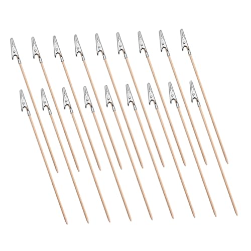 Homoyoyo 24 Stück Modellwerkzeuge Krokodilklemmen Zum Basteln Farbclips Farbcliphalter Farbclip Basis Airbrush Färbeklammern Befestigungsclip Modellspritzklammern Silver Legierung von Homoyoyo