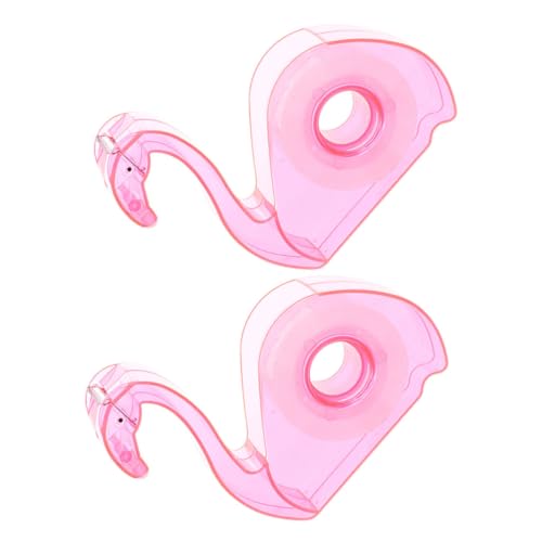 Homoyoyo 2Stücke Klebebandabroller Für Schreibtisch Klebebandspender Mit Cutter Büro Klebebandabroller Flamingo Design Klebeband von Homoyoyo