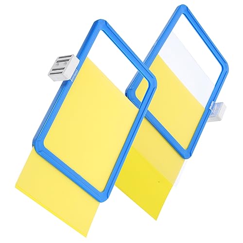 Homoyoyo 2Stücke Magnetische Regalbeschilderung Mit Blauer Umrandung Vielseitige Und Informationsschilder Für Regal Und Lagerorganisation Abwischbare Magnettafeln von Homoyoyo