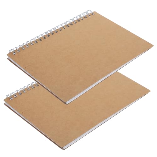 Homoyoyo 2Stücke Multifunktions Schülernotizblöcke Spiralbindung Notizblätter Für Effizientes Lernen Kraftpapier Cover Für Büro Und Schule von Homoyoyo
