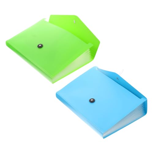 Homoyoyo 2Stücke Ordner Datei Organizer Aus Material Erweiterbar Mit Fächern Für Büro Und Schule Große Kapazität Und Stabil Und Tragbar von Homoyoyo