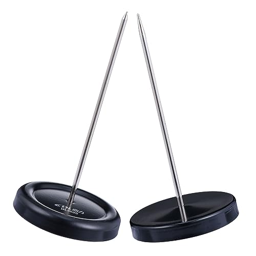 Homoyoyo 2Stücke Quittungshalter Metall Spike Für Restaurant Büro Stabiler Belegclip Mit Rundbasis Und Geradem Stift Zur Sicheren Aufbewahrung Von Rechnungen Notizen Memos von Homoyoyo