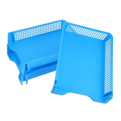 Homoyoyo 3 Stück Aktenkorb Desktop-Speicher-Organizer Schreibtisch-Organizerkorb aus Kunststoff Stapelbare Papierfächer für den Unterricht Stapelbarer Papierfach-Organizer Plastik Blau Homoyoyo 3 Stück Aktenkorb Desktop-Speicher-Organizer Schreibtisch-Organizerkorb aus Kunststoff Stapelbare Papierfächer für den Unterricht Stapelbarer Papierfach-Organizer Plastik Blau von Homoyoyo