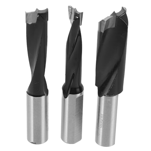 Homoyoyo 3 Stück Bohrer für die Holzbearbeitung trat Splitterbohrer Teilt selbst Protokoll Block holzbohrer set werkzeug Bohrerwechsel Holzspalter bohren Metallspalterbohrer Eisen Black von Homoyoyo