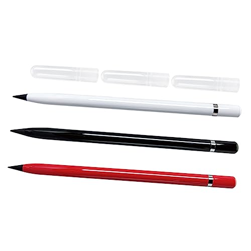 Homoyoyo 3 Stück Ewige Stifte Bleistifte Stifte Skizzieren Griff Graphit Kleine Stifte Holzstifte Tintenstift Für Bleistift Zeichnung Tintenloser Bleistift Ewig Metall von Homoyoyo