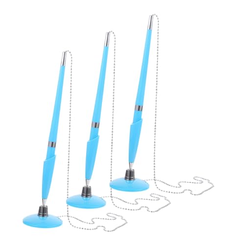 Homoyoyo 3 Stück Gegenschreiber Mit Stiftkette Kugelschreiber Mit Kette Desktop Counter-kugelschreiber Schalter Empfangsthekenstifte Geschäftszubehör Stift Mit Kette 2 Stück Verpackung Blue von Homoyoyo
