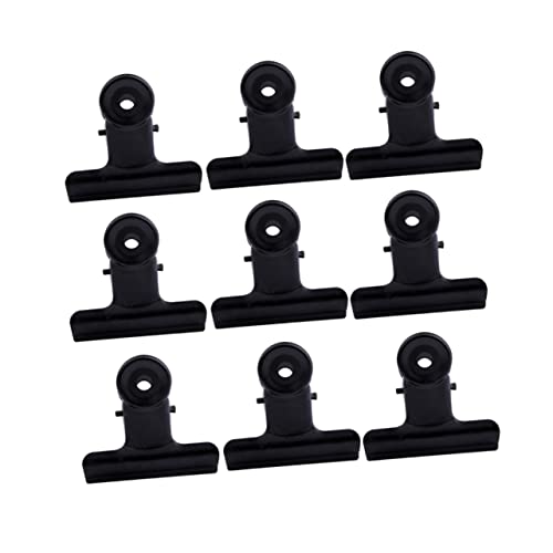 Homoyoyo 30 Stück Rechnung Ordner Schreibwaren Clips Organisatoren Farbig Büro Klemmen Beachten Nagelklemmen Aus Metall Black von Homoyoyo