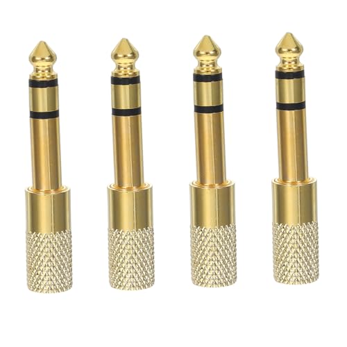 Homoyoyo 4 Pcs Mikrofon Linie Adapter Weibliche Stereo Kopfhörer Adapter Für Gitarre Digital Piano Amp High Fidelity Audio Konverter Mikrofon Amp von Homoyoyo