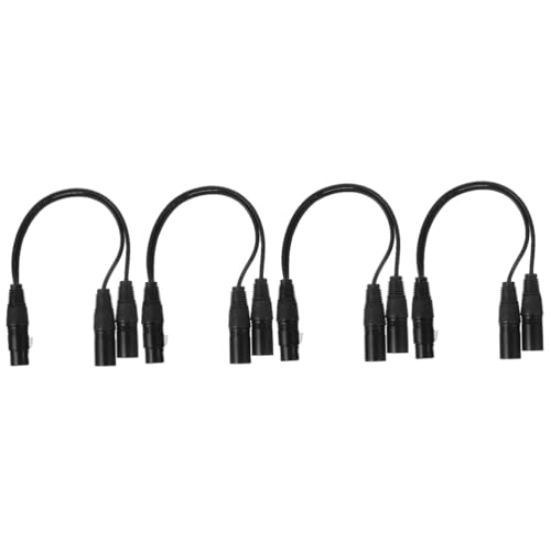 Homoyoyo 4 Stück 1 Audio-adapterkabel Mikrofon Verlängerung Männlich Lautsprecher Xlr-adapter Stecker Auf Buchse Splitterkabel Stereoanlage Xlr-splitter Stahldraht Black Homoyoyo 4 Stück 1 Audio-adapterkabel Mikrofon Verlängerung Männlich Lautsprecher Xlr-adapter Stecker Auf Buchse Splitterkabel Stereoanlage Xlr-splitter Stahldraht Black von Homoyoyo