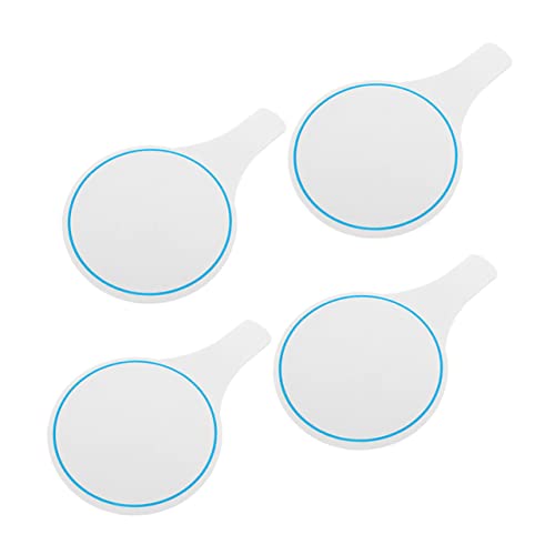 Homoyoyo 4 Stück Anzeigetafel Weiß Whiteboard -Paddel Richter bewerten Paddel Punkteschläger Büro buchstabentafel notiztafel DIY leere schreibtafel löschbares Antwortspielbrett Schaum Blue von Homoyoyo