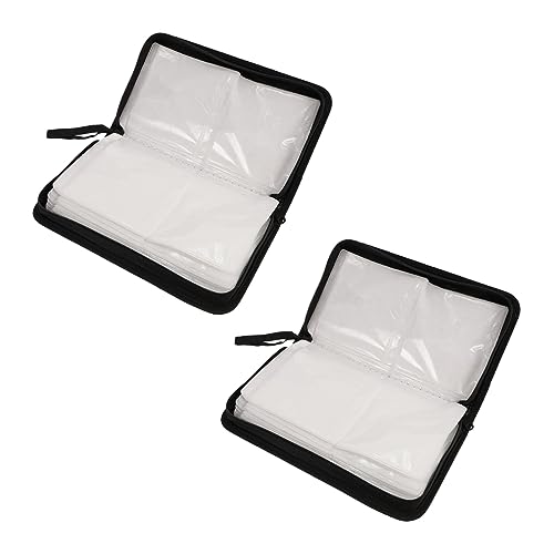 Homoyoyo 4 Stück Cd-Tasche DVD-Box DVD-aufbewahrungshüllen Kofferhalter Halter Für Cd-hülle Tragbarer Organizer Geldbörsenhalter Fürs Auto Aufbewahrungsbehälter Fälle USB Reisen Pu Zubehör von Homoyoyo