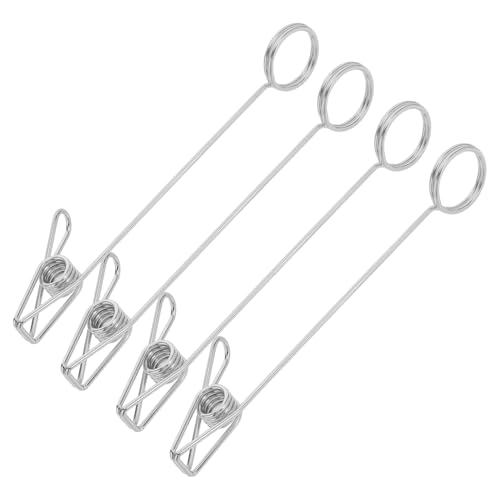 Homoyoyo 4 Stück Doppelköpfiger Kartenhalter Foto Display Clip Foto Memo Clip Platzkartenhalter Für Tisch Schilder Clips Halter Foto Clip Ständer Fotohalter Foto Clips Eisen von Homoyoyo
