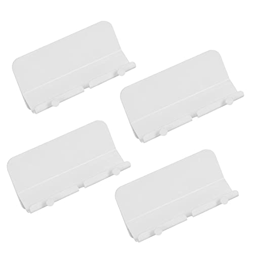 Homoyoyo 4 Stück Handy ladestation Steht einstellbar Handy, Mobiltelefon Mobilfunkhalter der Wandmontage handyhalterung Handyregal Regal Telefonhalter für den Haushalt Plastik Weiß von Homoyoyo