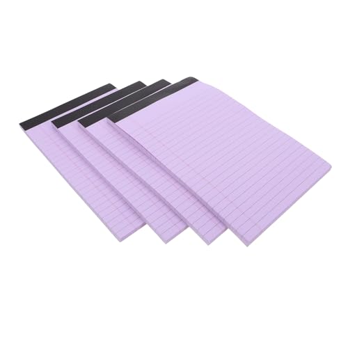 Homoyoyo 4 Stück Notizblock Aus Papier Nehmen Mit Spiralblock Breit Liniert Rosa Arbeiten Spiralgebundenes Notizbuch Pads Liniertes Notizbuch Aus Papier Multipack Erheben Für Violett von Homoyoyo