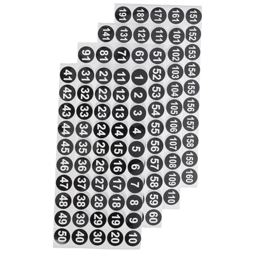 Homoyoyo 4Blätter Selbstklebende Zahlenaufkleber Vinyl Für Lagerung Organisation Identifikation Für Zuhause Büro Vielseitige Nutzung Innen Homoyoyo 4Blätter Selbstklebende Zahlenaufkleber Vinyl Für Lagerung Organisation Identifikation Für Zuhause Büro Vielseitige Nutzung Innen von Homoyoyo