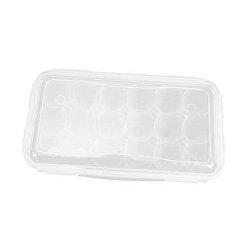 Homoyoyo 4Er-Box Eierspender -Eierhalter-Fach durchsichtiger Plastikbehälter aufbwahrungsbox bewahrungsbox Essenstablett Eierbehälter Multi-Grid-Eierkasten Hund Weiß von Homoyoyo