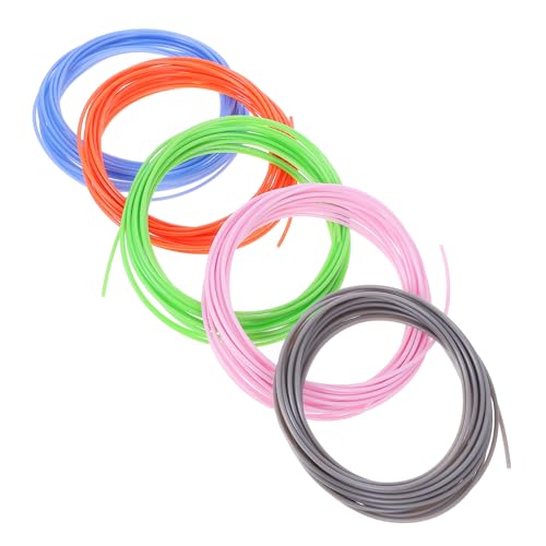 Homoyoyo 5 Stück Verbrauchsmaterialien für den 3D-Druck 3D-Material Zubehör für den 3D-Druck Nachfüllung 3D-Druckermaterial Zeichnungsvorlage Filiment Druckerdruckmaterial pla von Homoyoyo